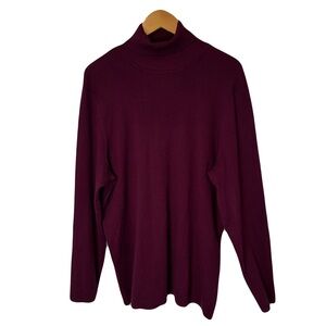 Chico’s Turtleneck Sweater Burgundy XXL